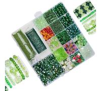 Pearl Plant Kit for | DIY Bead Set - Green Bead Kit | For Beginners Adults Women Art Students Home Creative Workshop School Project Holiday Birthday