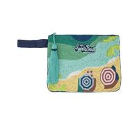Pearl Pouch with Formentera beaded postcard - female - MC2 Saint Barth - Clutches - Multicolor - ONE SIZE - Bags ONE SIZE