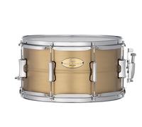 Pearl Primal Snare Collective 13"x7" Brass Snare Drum with Beaded 1mm Shell, Brushed Finish, 2.3mm Triple-Flanged Hoops, Dual Tension lugs, and deluxe strainer.