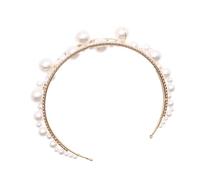 Pearl Rhinestone Headband Bride Tiara Bridal Pearl Headwear Headpiece for Bride Headwear for Women Rhinestone Pearl Headband Manual Miss Accessories and The Pearl Is Abs./1800