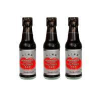 Pearl River Bridge Superior Light Soy Sauce 150ml - Naturally Brewed Chinese Soy Sauce (Pack of 3)