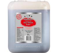 Pearl River Bridge Superior Light Soy Sauce 8 Liter | Naturally brewed, without additives - ideal for dips, marinades and cold dishes in the professional kitchen