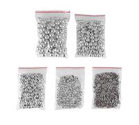 Pearl Rivet Button, 6mm 8mm 10mm Mix Sizes Rivets DIY Handmades Beading Tool Pearl Rivet Buttons for Hats Shoes Clothes Bags Skirts(Silver)