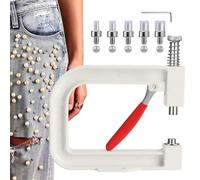 Pearl Rivet Pliers - Hand Press Tool for Applying Beads Rhinestones Studs | Manual Applicator for Jewelry Making Clothing Wedding Decoration Crafts