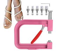 Pearl Rivet Press - Heavy Duty Rhinestone Mounting Machine, Ergonomic Handheld Fixing System | Decorative Bead Installation Tool for Apparel Accessories Costume Design Celebration Events