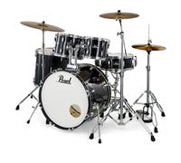 Pearl Roadshow 5pc USA Fusion Drum Kit w/Sabian Cymbals Jet Black
