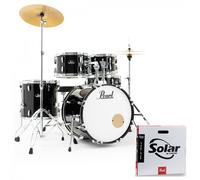 Pearl Roadshow 5pc Fusion Drum Kit w/Sabian Cymbals Jet Black