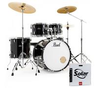 Pearl Roadshow 5pc USA Fusion Kit w/3 Sabian Cymbals Jet Black
