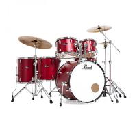 Pearl Roadshow 6pc Drum Kit w/Sabian Cymbals Matte Red