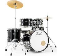Pearl Roadshow 5pc Fusion Drum Kit w/Sabian Cymbals Jet Black