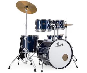 Pearl RS505C/C743 Roadshow Royal Blue Metallic Drum Kit with Cymbals