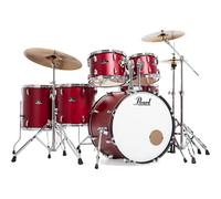 Pearl RS526SBC/C747 Roadshow Matte Red 6-Piece Drum Kit + Cymbals