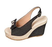 Pearl Sandal for Women Womens Casual Wedge Sandal Platform Shoes Classic Retro Bohemian Wedge Heels (4)