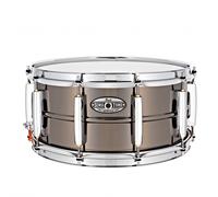 Pearl Sensitone Heritage 14" x 6.5" Brass Snare Drum Black Chrome