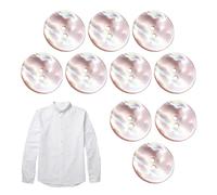 Pearl Shell Buttons - 10pcs Shell Button, Style Options Galore 2 Holes Design Round River Cardigan Buttons | DIY Craft, Shirts, Clothing, Die