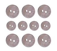 Pearl Shell Buttons for Sewing, 10pcs Round Clothing Buttons | 2-Hole Design River Shell Cardigan Button for Suit, Coat, Windbreaker, Sweater