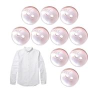Pearl Shell Buttons for Sewing, 10pcs Round Clothing Buttons | 2-Hole Design River Shell Cardigan Button for Suit, Coat, Windbreaker, Sweater