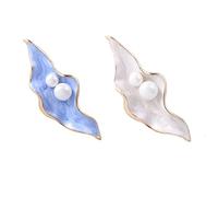 Pearl Shell Flower Brooches For Women Enamel Office Party Brooch Pins Gifts Fashion Jewelry Accessories Hat Clothing Lapel Badges