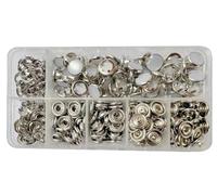 Pearl Snaps 80 Set Snap Buttons for DIY, Sewing and Crafting