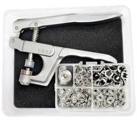 Pearl Snaps with Fastener Pliers Press Tool Kit 40 Set Snap Fasteners Kit Snap Buttons for DIY, Sewing and Crafting