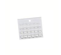 Pearl Stud Earrings, 12 Pairs Hypoallergenic Composite White Pearl Earrings Stud for Women, Round Ball Earrings Set Birthday Bridal Wedding Christmas Jewelry