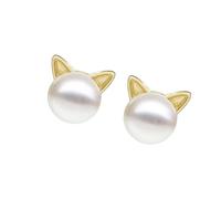 Pearl Stud Earrings, Durable Copper Design, Comfortable for Casual or Formal Occasions, Unique Necklace or Ear Studs Gift