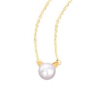 Pearl Studs Earrings Copper Allergy Resistant Necklace or Ear Studs Women and Men White Gold