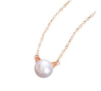 Pearl Studs Earrings Copper Allergy Resistant Necklace or Ear Studs Women and Men White Gold