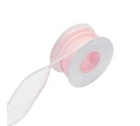 Pearl Trim White Chiffon Ribbon 4cm x 5 Yard Sheer Organza Ribbon Rolls with Spool for Bouquet Wreath DIY Crafts Gift Wrapping Wedding Baking Decoration