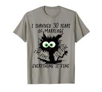 Pearl Wedding I Survived 30 Years Of Marriage T-Shirt