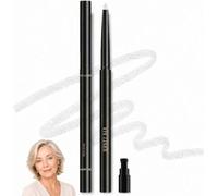 Pearl White Eyeliner Pencil with Sheer Soft Finish to Naturally Brighten & Define Eye Area - Waterproof Smudge-Proof Formula for Older Women or Mature Sensitive Eyes