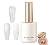 Pearl White Gel Nail Polish - Manicure Styling for Women Girls Diy Lovers | 15ml Resin Based Formula with Smooth Brush Control, Gloss Finish Nails Art Color for Home Salon Pedicure Use