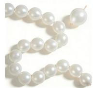 Pearl White Linking Balloons, 100PCS 6 Inch Pearl Color Quick Link Balloons for Making Balloon Wall Heart Arch, Tails Balloon for Wedding Birthday Engagement Baby Shower Graduation Party Decorations