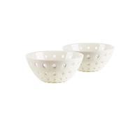 Pearl/White/Pearl SET OF 2 BOWLS Ø12CM "LE MURRINE"