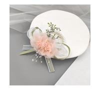 Pearl Wrist Flower Wedding Corsage Wristlet Band Prom Bridal Bridesmaid Corsage Festivals Celebrations Accessories(D_1PCS)