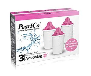 PearlCo Magnesium Classic - 3 Pack Water Filter Cartridges (Compatible with Brita® Classic)