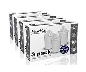 PearlCo Protect+ Classic - 12 Pack Water Filter Cartridges (Compatible with Brita® Classic)