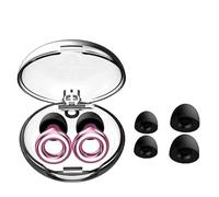 Pearleaf Ear Plugs for Sleep Noise Canceling Earbuds-28dB Noise Reduction Ear Protection with Case | Customizable Size Fit-4 Ear Tips in XS,S,M,L(Pink)
