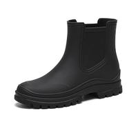 Pearleaf Womens Wellington Rain Boots Outdoor Garden Wellies Boots Ankle Waterproof Shoes Black UK 7