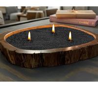 Pearled Candle 18oz, DIY Pearled Candle Sand With WIcks, Non-Toxic Sand Candle with Plant-Based Granulated Wax, 30 Cotton Wicks & 1Spoon, Reusable Wax for Candle Making Decorative Candles (Black)