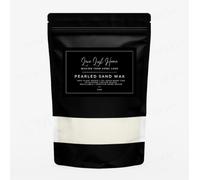 Pearled Candle Sand Wax Kit with 30 Cotton Wicks, 500g Plant Based Reusable Wax, Vegan, Unscented, 70 Hour Burn Time