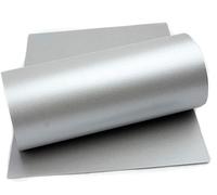Pearlescent 300gsm Single Sided A4 Card by Mufira - Silver Titanium (Pack of 5 Sheets)