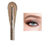 Pearlescent Eyeshadow Stick Double-Headed Monochrome Eye Shadow Pen Waterproof Eyeshadow Liner Pencil Light Lying Silkworm Eye Shadow Highlighter Beauty Makeup (#04)