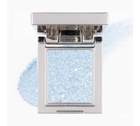 Pearlescent Ice Blue Glitter Eyeshadow - High Pigmented Cold Tone & Pressed Powder Formula - Long-Lasting Waterproof & Sweatproof for Festival & Glam Makeup - Vegan, Smooth & Blendable-blue