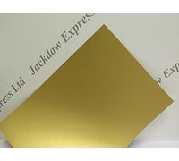 Pearlescent Shimmer Card 230gsm Gold or Silver/Platinum 2-Sided Card in A4 A5 or A6 (10 Sheets Gold A4 JLH060)