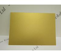 Pearlescent Shimmer Card 230gsm Gold or Silver/Platinum 2-Sided Card in A4 A5 or A6 (20 Sheets Gold A5 JLH061)