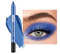 Pearlescent Silkworm Eyeshadow Pencil Crayon Lasting Waterproof and Not Blooming Shiny Pearlescent Gel Pen 12 Color Eye Shadow Pen(Royal Blue)