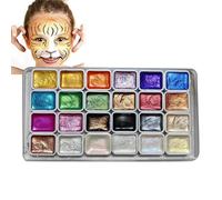 Pearlescent Watercolor Paint Palette - 24 Shimmer Colors, Professional and Beginner Art | Painting Kit for Students, Artists, and Crafts, Elegant Design Pearlescent Watercolor Paint Palette