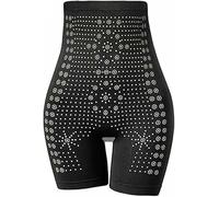 PEARLMOON Ice Silk Ion-Fiber Repair Shaping Shorts,Detox and Slimming Shorts,Firming Shapewear,PEARLMOON lon Shaping Shorts,Instantly improve body shape (Black, XXL)