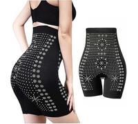 PEARLMOON Ice Silk Ion-Fiber Repair Shaping Shorts,Women's Shapewear Shorts, PEARLMOON lon Shaping Shorts, Instantly Improve Body Shape (Black, L)